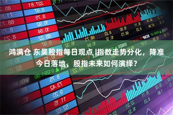 鸿满仓 东吴股指每日观点 |指数走势分化，降准今日落地，股指未来如何演绎？