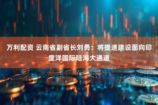 万利配资 云南省副省长刘勇：将提速建设面向印度洋国际陆海大通道