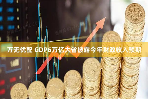 万无优配 GDP6万亿大省披露今年财政收入预期