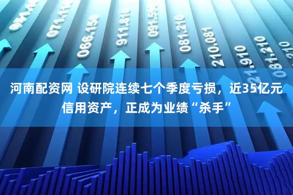 河南配资网 设研院连续七个季度亏损，近35亿元信用资产，正成为业绩“杀手”