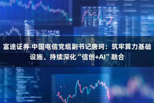富途证券 中国电信党组副书记唐珂：筑牢算力基础设施、持续深化“信创+AI”融合